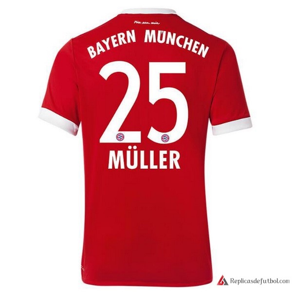 Camiseta Bayern Munich Primera equipación Muller 2017-2018